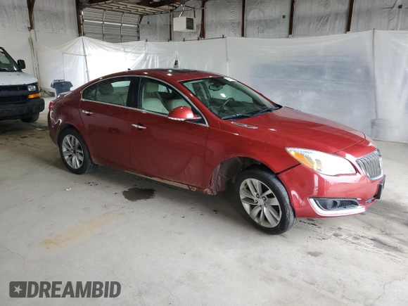 2014 Buick Regal Premium I with VIN 2G4GN5EX2E9295338, listed as a Copart auction lot 54765405 with 131,293 mi miles and Salvage title. Bid and sale history available at DreamBid. Image 4.