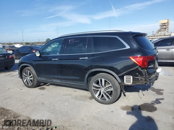 2017 Honda Pilot Touring with VIN 5FNYF5H90HB011708, listed as a Copart auction lot 46991655 with 159,953 mi miles and Salvage Title. Bid and sale history available at carsss.com. Image 2.