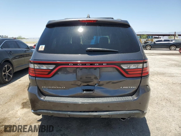 2014 Dodge Durango Limited with VIN 1C4RDHDG4EC494905, listed as a Copart auction lot 60565235 with 169,069 mi miles and Salvage title. Bid and sale history available at DreamBid. Image 6.