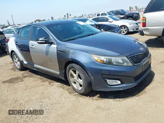 2015 Kia Optima LX with VIN 5XXGM4A71FG475749, listed as a IAAI auction lot 42459103 with 114,034 mi miles and . Bid and sale history available at DreamBid. Image 1.
