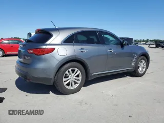 2016 Infiniti QX70 with VIN JN8CS1MU5GM670483, listed as a Copart auction lot 57710185 with 144,215 mi miles and Clean title. Bid and sale history available at DreamBid. Image 3.