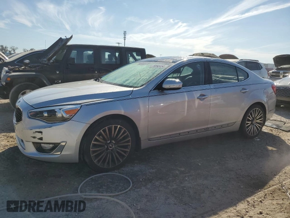 2016 Kia Cadenza Premium with VIN KNALN4D75G5220922, listed as a Copart auction lot 75890434 with 97,541 mi miles and Salvage Title. Bid and sale history available at carsss.com. Image 1.