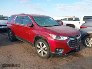 2018 Chevrolet Traverse LT Leather with VIN 1GNERHKW5JJ226081, listed as a IAAI auction lot 41281579 with 87,169 mi miles. Bid and sale history available at carsss.com. Image 1.