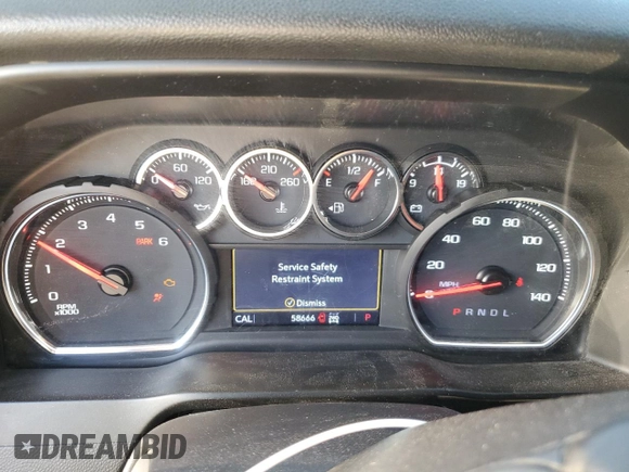 2021 Chevrolet Silverado 1500 RST with VIN 3GCUYEEL0MG402693, listed as a Copart auction lot 52618755 with 58,666 mi miles and Salvage Title. Bid and sale history available at carsss.com. Image 9.