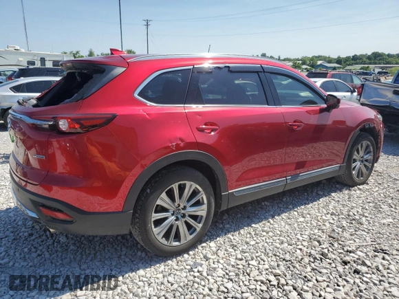 2021 Mazda CX-9 Signature with VIN JM3TCBEY6M0508470, listed as a Copart auction lot 58946505 with 36,130 mi miles and Salvage title. Bid and sale history available at DreamBid. Image 3.