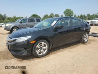2017 Honda Civic LX with VIN 19XFC2F51HE050781, listed as a Copart auction lot 58433335 with 101,076 mi miles and Salvage title. Bid and sale history available at DreamBid. Image 1.