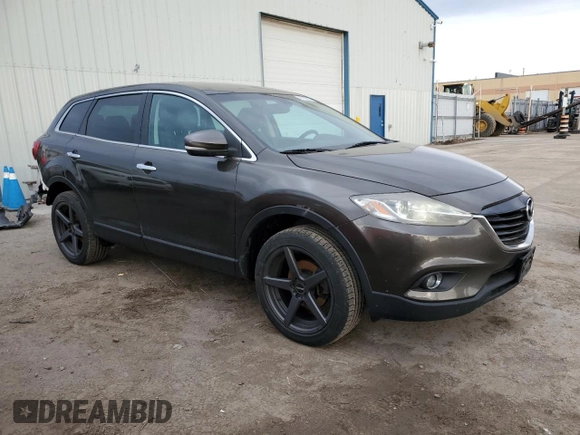2015 Mazda CX-9 Grand Touring with VIN JM3TB3DA9F0465680, listed as a Copart auction lot 49706585 with 158,595 mi miles and Salvage Title. Bid and sale history available at carsss.com. Image 4.