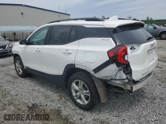 2022 GMC Terrain SLE with VIN 3GKALTEV5NL195741, listed as a Copart auction lot 57082765 with 67,949 mi miles and Salvage title. Bid and sale history available at DreamBid. Image 2.