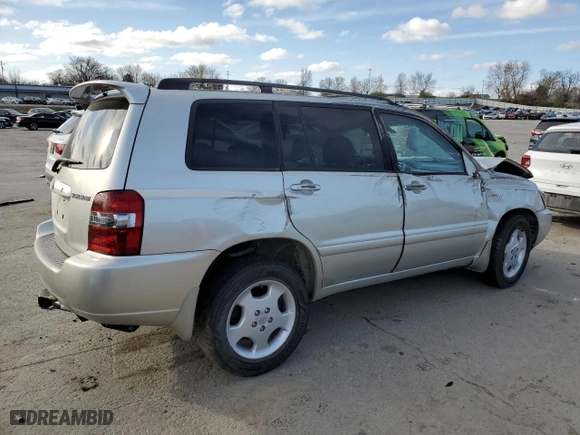 2004 Toyota Highlander with VIN JTEEP21A840064681, listed as a Copart auction lot 49852015 with 203,189 mi miles and Salvage Title. Bid and sale history available at carsss.com. Image 3.