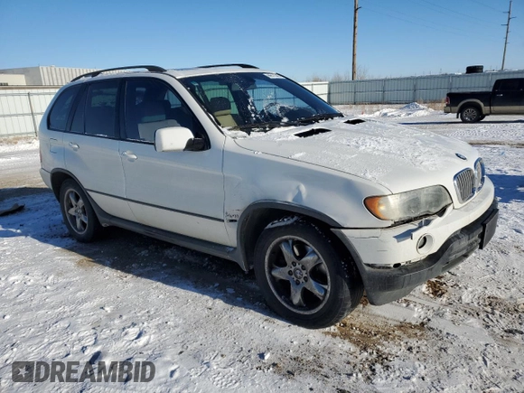 2002 BMW X5 4.4i with VIN 5UXFB335X2LH35651, listed as a Copart auction lot 44817345 with 133,972 mi miles and Salvage Title. Bid and sale history available at carsss.com. Image 4.