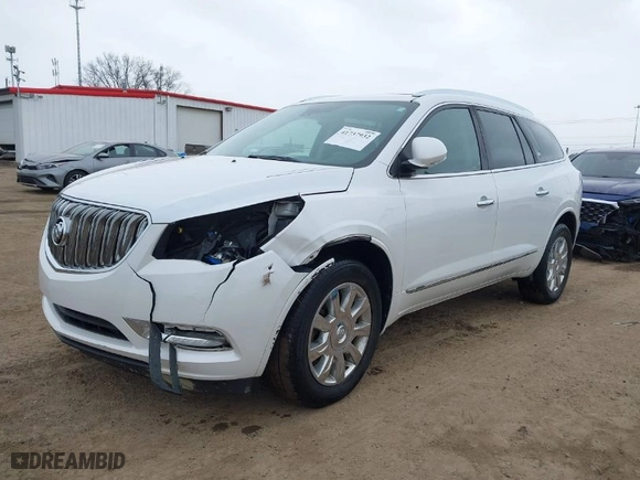 2017 Buick Enclave Leather with VIN 5GAKVBKD8HJ262622, listed as a IAAI auction lot 41737932 with 129,376 mi miles. Bid and sale history available at carsss.com. Image 2.