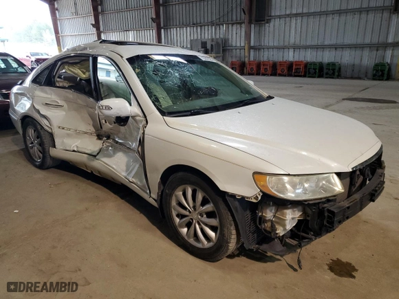 2007 Hyundai Azera SE with VIN KMHFC46F07A237060, listed as a Copart auction lot 70282584 with 135,663 mi miles and Salvage Title. Bid and sale history available at carsss.com. Image 4.
