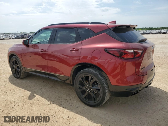 2020 Chevrolet Blazer RS z VIN 3GNKBERS0LS649337, wystawiony jako Copart lot #52446805 z przebiegiem 50 280 mil mil oraz Czysty tytuł • Clean title. Historia ofert i sprzedaży dostępna na DreamBid. Obrazek 2.