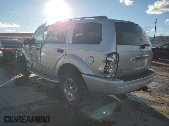 2005 Dodge Durango Limited with VIN 1D4HD58N95F533279, listed as a Copart auction lot 46454565 with 130,639 mi miles and Salvage title. Bid and sale history available at DreamBid. Image 2.