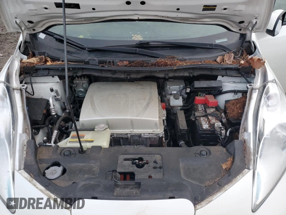 2017 Nissan LEAF S with VIN 1N4BZ0CPXHC302029, listed as a Copart auction lot 87067414 with 48,658 mi miles and Salvage Title. Bid and sale history available at carsss.com. Image 12.