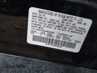 2015 Infiniti Q50 with VIN JN1BV7AR4FM408098, listed as a IAAI auction lot 41571076 with 169,422 mi miles. Bid and sale history available at carsss.com. Image 9.