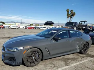 2023 BMW 8 Series M850i with VIN WBAGV8C09PCK67931, listed as a Copart auction lot 37561734 with 7,970 mi miles. Bid and sale history available at carsss.com. Image 1.