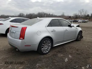 2012 Cadillac CTS with VIN 1G6DM5E33C0133056, listed as a Copart auction lot 41462265 with 190,349 mi miles and Salvage Title. Bid and sale history available at DreamBid. Image 3.