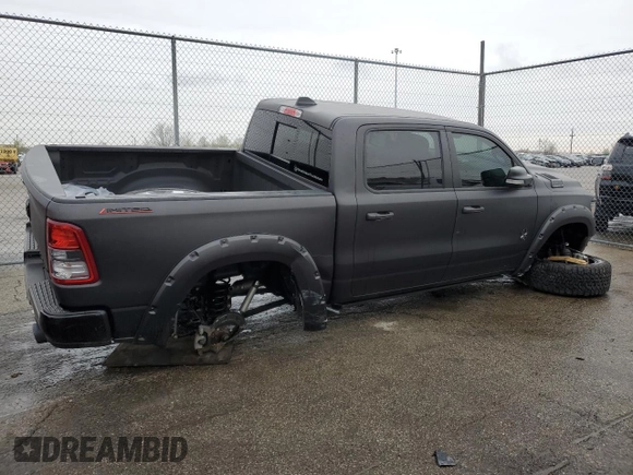 2022 Ram 1500 Big Horn with VIN 1C6SRFFT7NN236133, listed as a Copart auction lot 51318405 with 29,977 mi miles and Salvage Title. Bid and sale history available at carsss.com. Image 3.