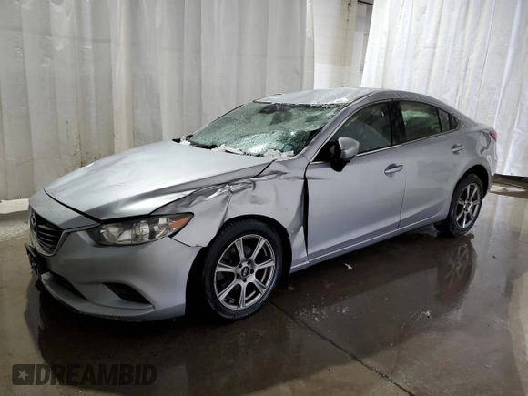 2017 Mazda Mazda6 Touring with VIN JM1GL1V50H1101139, listed as a Copart auction lot 43197105 with 86,576 mi miles and Salvage Title. Bid and sale history available at carsss.com. Image 1.
