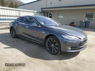 2016 Tesla Model S 70 with VIN 5YJSA1E14GF122451, listed as a Copart auction lot 50576575 with 65,441 mi miles and Salvage Title. Bid and sale history available at DreamBid. Image 4.