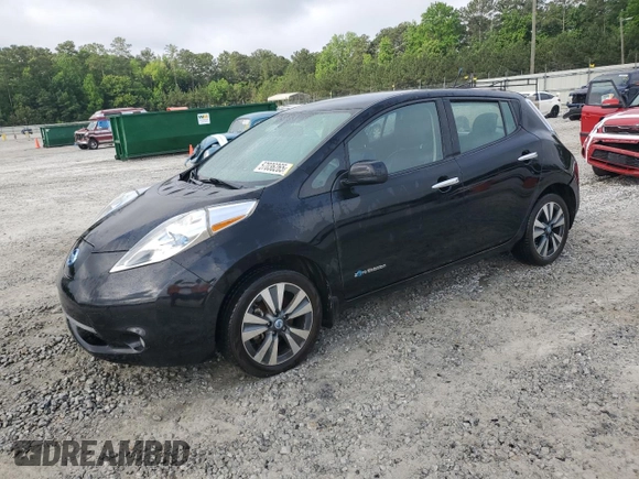 2013 Nissan LEAF SV with VIN 1N4AZ0CP1DC408729, listed as a Copart auction lot 57036265 with 72,881 mi miles and Salvage title. Bid and sale history available at DreamBid. Image 1.