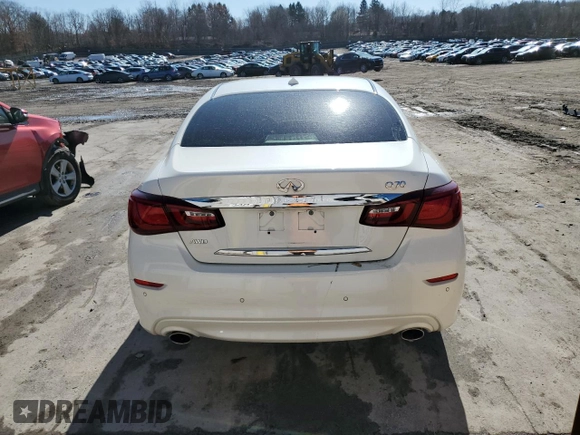 2019 Infiniti Q70 Luxe with VIN JN1BY1AR7KM585629, listed as a Copart auction lot 49665645 with 47,755 mi miles and Salvage Title. Bid and sale history available at DreamBid. Image 6.