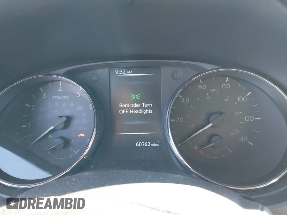 2017 Nissan Rogue S with VIN KNMAT2MV8HP586379, listed as a IAAI auction lot 41625476 with 60,762 mi miles. Bid and sale history available at carsss.com. Image 7.