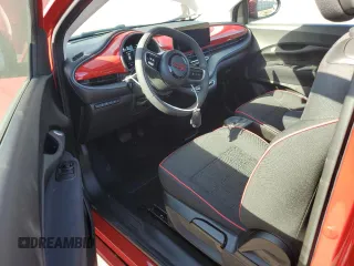 2024 FIAT 500e INSPI(RED) with VIN ZFAFFAA4XRX205823, listed as a Copart auction lot 75035344 with 2,897 mi miles and Salvage Title. Bid and sale history available at carsss.com. Image 8.