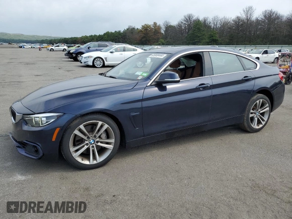 2019 BMW 4 Series 440i xDrive with VIN WBA4J7C51KBM75482, listed as a Copart auction lot 65958444 with 13,791 mi miles and Salvage Title. Bid and sale history available at carsss.com. Image 1.