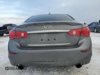 2015 Infiniti Q50 with VIN JN1BV7AR7FM420388, listed as a Copart auction lot 45231595 with 90,259 mi miles and Salvage Title. Bid and sale history available at DreamBid. Image 6.