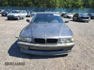 2001 BMW 7 Series 740iL with VIN WBAGH83401DP20569, listed as a Copart auction lot 52725335 with 152,575 mi miles and Salvage Title. Bid and sale history available at carsss.com. Image 5.