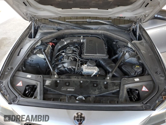 2014 BMW 5 Series 535i with VIN WBA5B1C58ED482047, listed as a Copart auction lot 47458955 with 122,828 mi miles and Salvage Title. Bid and sale history available at DreamBid. Image 11.
