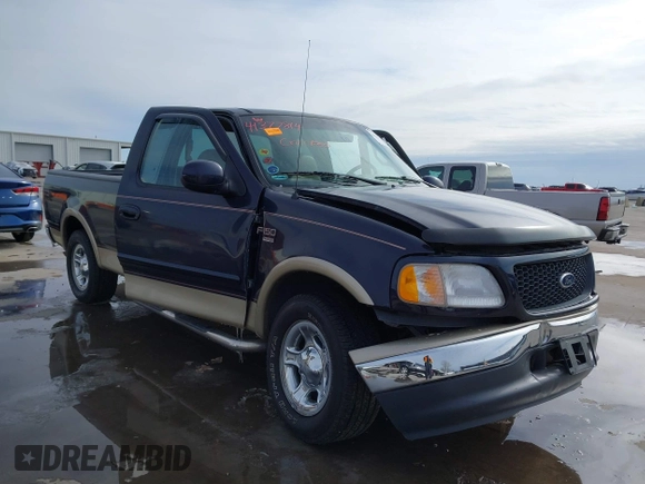 2000 Ford F-150 XL with VIN 1FTRX17L2YNB85627, listed as a IAAI auction lot 41377814 with 123,740 mi miles. Bid and sale history available at carsss.com. Image 1.