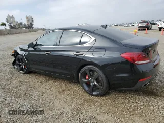 2020 Genesis G70 3.3T with VIN KMTG34LE5LU049746, listed as a Copart auction lot 59583214 with 35,704 mi miles and Salvage Title. Bid and sale history available at carsss.com. Image 2.
