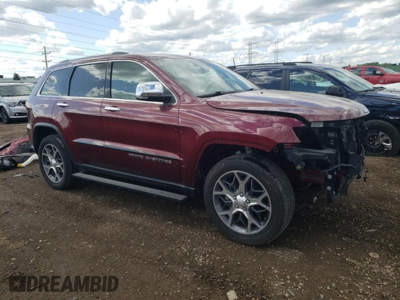 2020 Jeep Grand Cherokee Limited X z VIN 1C4RJFBG4LC152061, wystawiony jako Copart lot #58261805 z przebiegiem 11 769 mil mil oraz Szkoda całkowita • Salvage title. Historia ofert i sprzedaży dostępna na DreamBid. Obrazek 4.