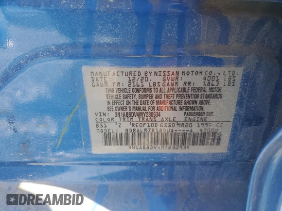 2021 Nissan Sentra SR with VIN 3N1AB8DV4MY230934, listed as a Copart auction lot 44444515 with 116,011 mi miles and Salvage Title. Bid and sale history available at DreamBid. Image 13.