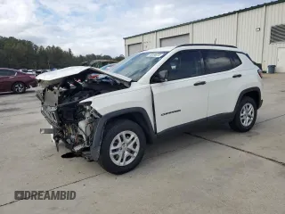 2018 Jeep Compass Sport with VIN 3C4NJCAB2JT214982, listed as a Copart auction lot 78254674 with 80,838 mi miles and Salvage Title. Bid and sale history available at carsss.com. Image 1.