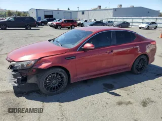 2014 Kia Optima LX with VIN 5XXGM4A76EG331211, listed as a Copart auction lot 61505605 with 152,275 mi miles and Salvage title. Bid and sale history available at DreamBid. Image 1.