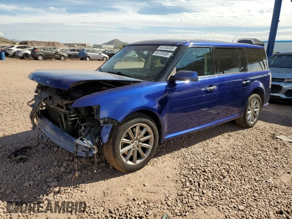 2013 Ford Flex Limited with VIN 2FMHK6D81DBD38474, listed as a Copart auction lot 44733335 with 125,856 mi miles and Salvage Title. Bid and sale history available at carsss.com. Image 1.