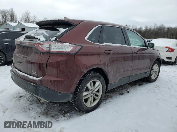 2016 Ford Edge SEL with VIN 2FMPK3J98GBB63118, listed as a Copart auction lot 85703334 with 0 mi miles and Salvage Title. Bid and sale history available at carsss.com. Image 3.