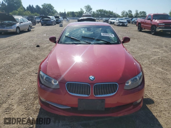 2012 BMW 3 Series 328i with VIN WBADW3C53CE823227, listed as a Copart auction lot 62693515 with 100,514 mi miles and Salvage title. Bid and sale history available at DreamBid. Image 5.