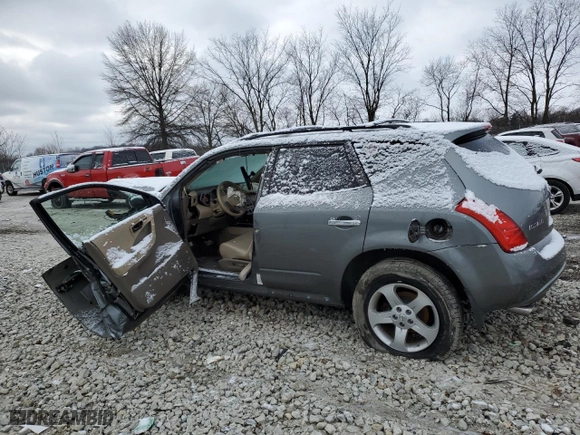 2005 Nissan Murano SL with VIN JN8AZ08WX5W444787, listed as a Copart auction lot 84451634 with 176,263 mi miles and Salvage Title. Bid and sale history available at carsss.com. Image 2.