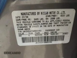 2010 Infiniti M with VIN JN1CY0AR7AM960352, listed as a IAAI auction lot 41754408 with 227,408 mi miles. Bid and sale history available at carsss.com. Image 9.