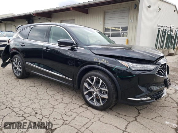 2023 Acura MDX w/Technology Package with VIN 5J8YE1H43PL029049, listed as a Copart auction lot 71805523 with 11,182 mi miles. Bid and sale history available at carsss.com. Image 4.
