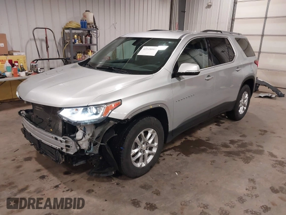 2018 Chevrolet Traverse LT Cloth z VIN 1GNEVGKW9JJ144070, wystawiony jako IAAI lot #42118002 z przebiegiem 142 006 mil mil oraz . Historia ofert i sprzedaży dostępna na DreamBid. Obrazek 20.