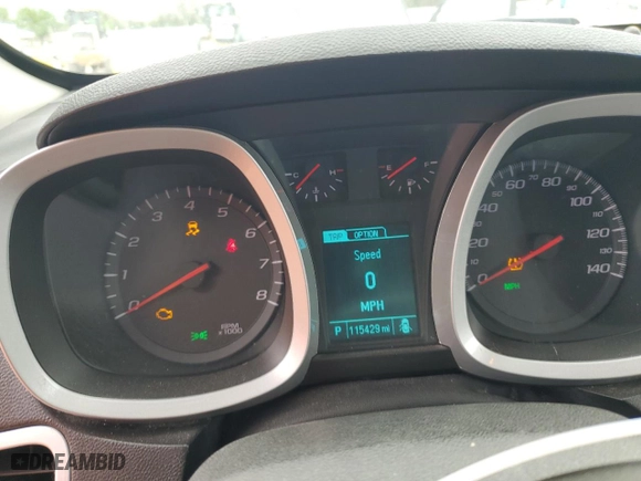 2015 Chevrolet Equinox LT with VIN 2GNALBEK1F6241428, listed as a Copart auction lot 51738705 with 115,429 mi miles and Clean Title. Bid and sale history available at carsss.com. Image 9.