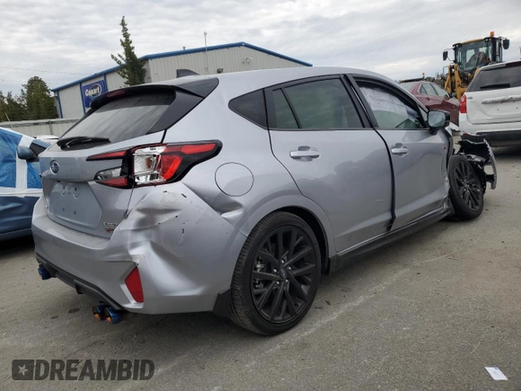 2024 Subaru Impreza RS with VIN JF1GUHJC6R8307364, listed as a Copart auction lot 83651704 with 0 mi miles and Salvage Title. Bid and sale history available at carsss.com. Image 3.