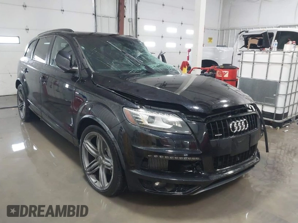 2015 Audi Q7 3.0L TDI Prestige with VIN WA1WMAFE5FD016231, listed as a IAAI auction lot 41221219 with 108,632 mi miles. Bid and sale history available at carsss.com. Image 1.