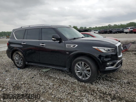 2019 Infiniti QX80 Luxe z VIN JN8AZ2NE4K9233361, wystawiony jako Copart lot #55152495 z przebiegiem 100 382 mil mil oraz Szkoda całkowita • Salvage title. Historia ofert i sprzedaży dostępna na DreamBid. Obrazek 4.